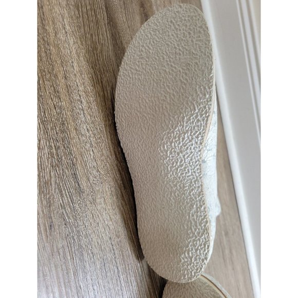 CLIFF DWELLER by CYDWOQ White Crackled Leather Boots Women's 37.5 / 7.5 - Picture 7 of 14